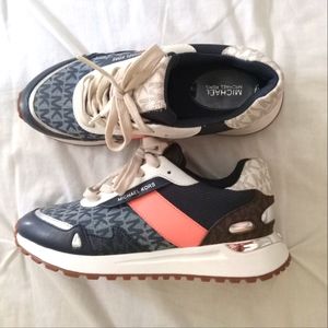 Michael Kors Denim Monroe Trainers Sneakers